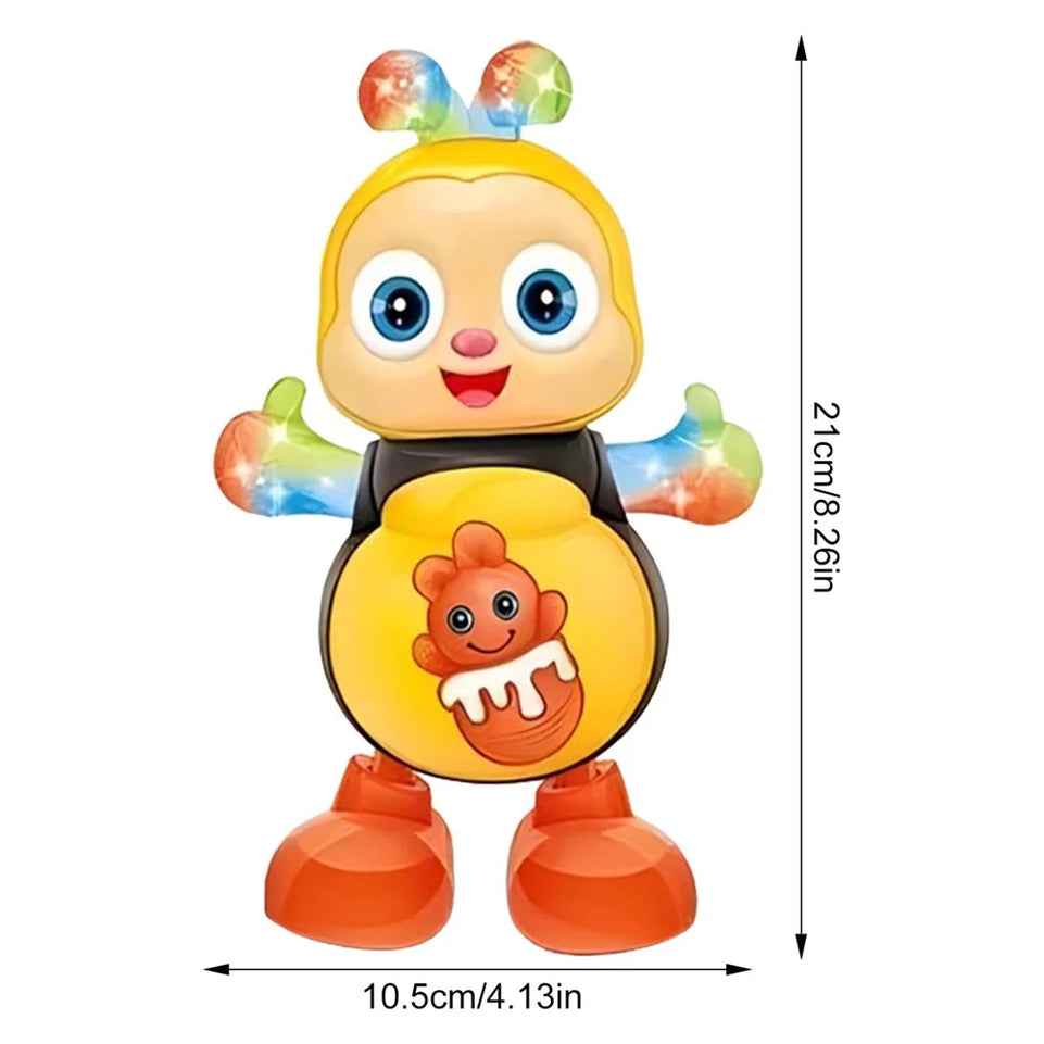 Electric Dancing Duck Bee Funny Flashing Light Shake The Body Cute Musical Cartoon Animal Educational Toy Children Baby Gifts