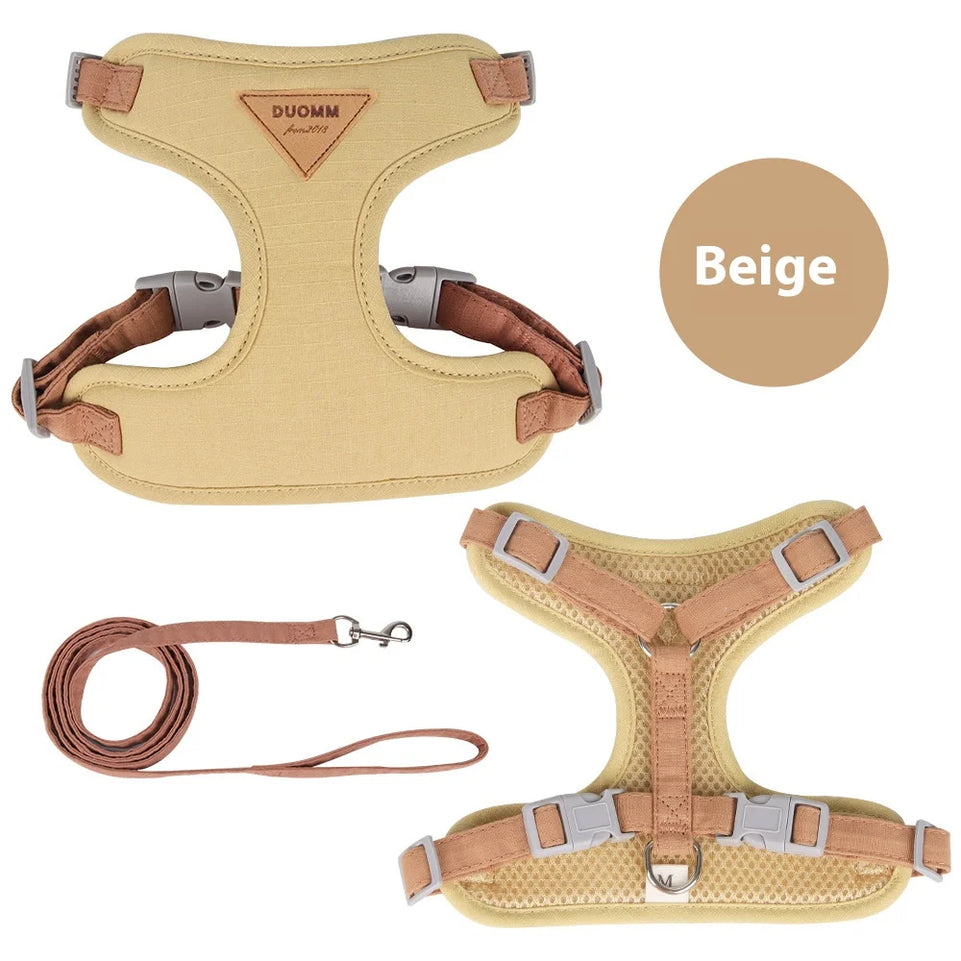 Escape Proof Cat Harness with Leash Adjustable Soft Vest Pet Walking Set for Outdoor Kitty Safety No Pull Comfort Design