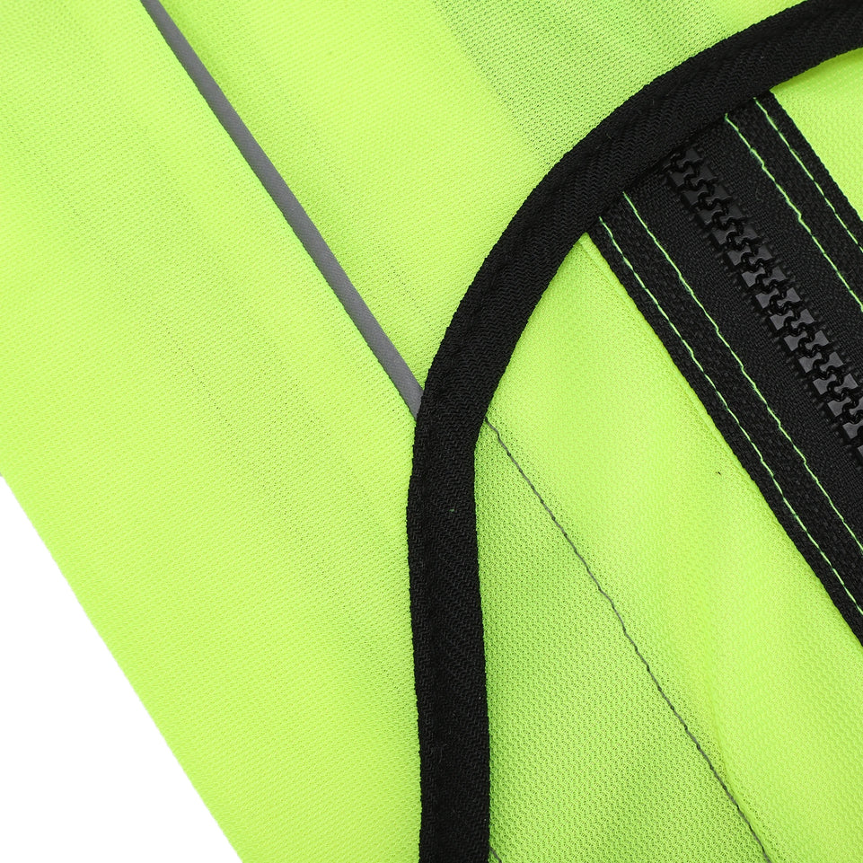 Pet Night Safety Clothing Glowing Jacket Lightweight Reflective Vest Zipper For Dogs Fluorescence