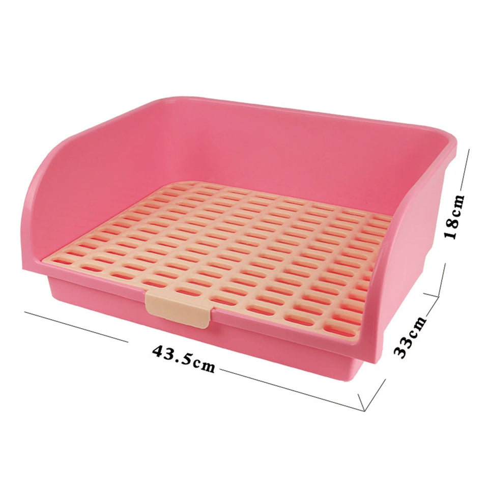 Large Rabbit Litter Box Litter Tray Toilet Pet Toilet Litter Bedding Box Potty for Ferret Bunny Small Animal