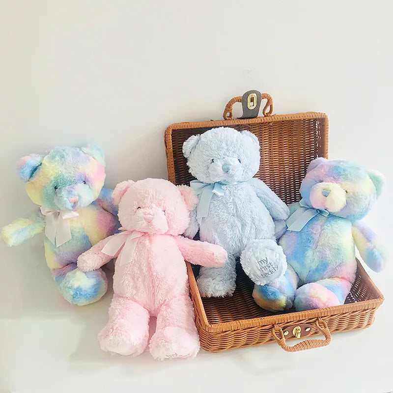 36cm Rainbow Plush Stuffed Animal Teddy Bears Colorful Bear Doll Toy for Girl Boy Baby Gifts