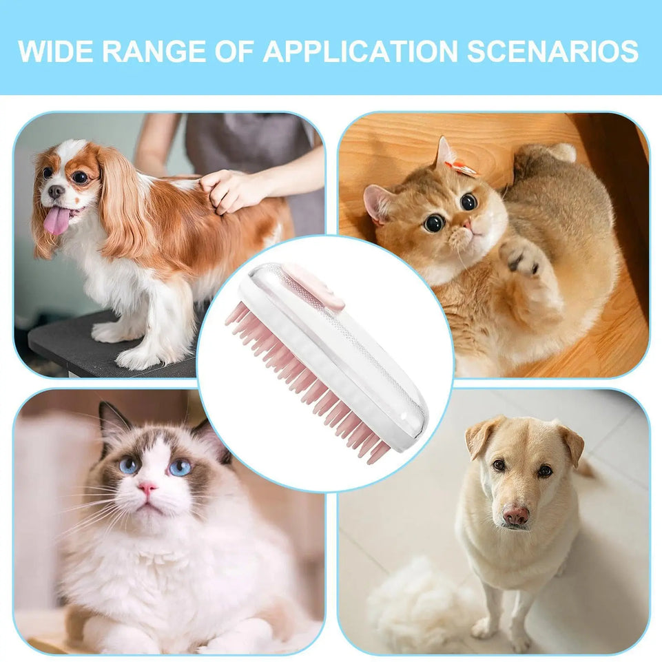 Pet Cleaning Brush Massage Bathing Brush With Shower Gel Box Convenient Foaming Bathing Brush Comfortable Cleaning Hair Removal