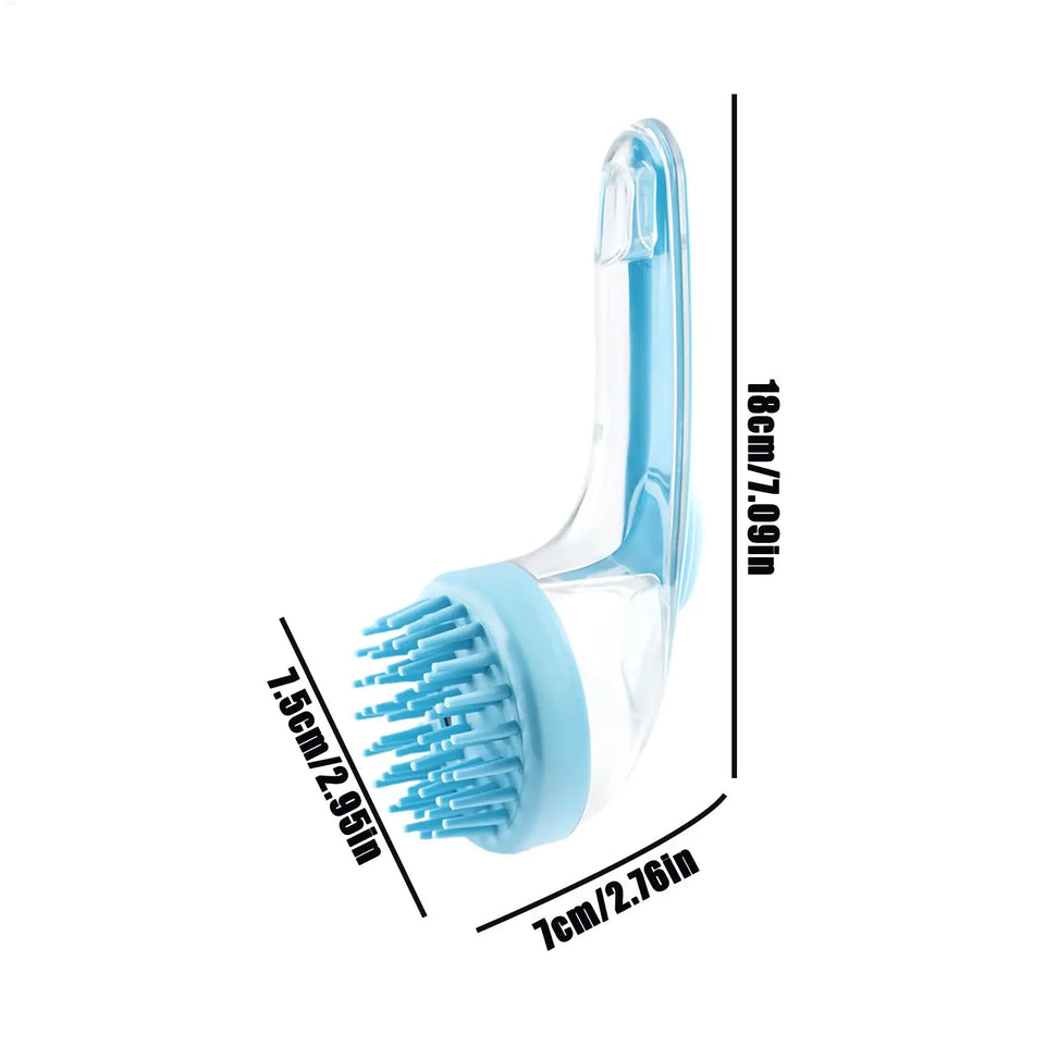 Pet cat and dog bath brush long handle massage care soft bath brush can fill liquid bath ball brush pet accessories dog cat tool