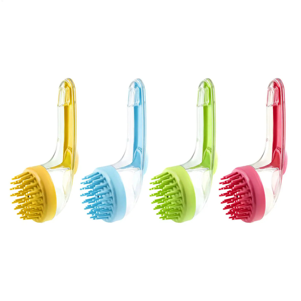 Pet cat and dog bath brush long handle massage care soft bath brush can fill liquid bath ball brush pet accessories dog cat tool