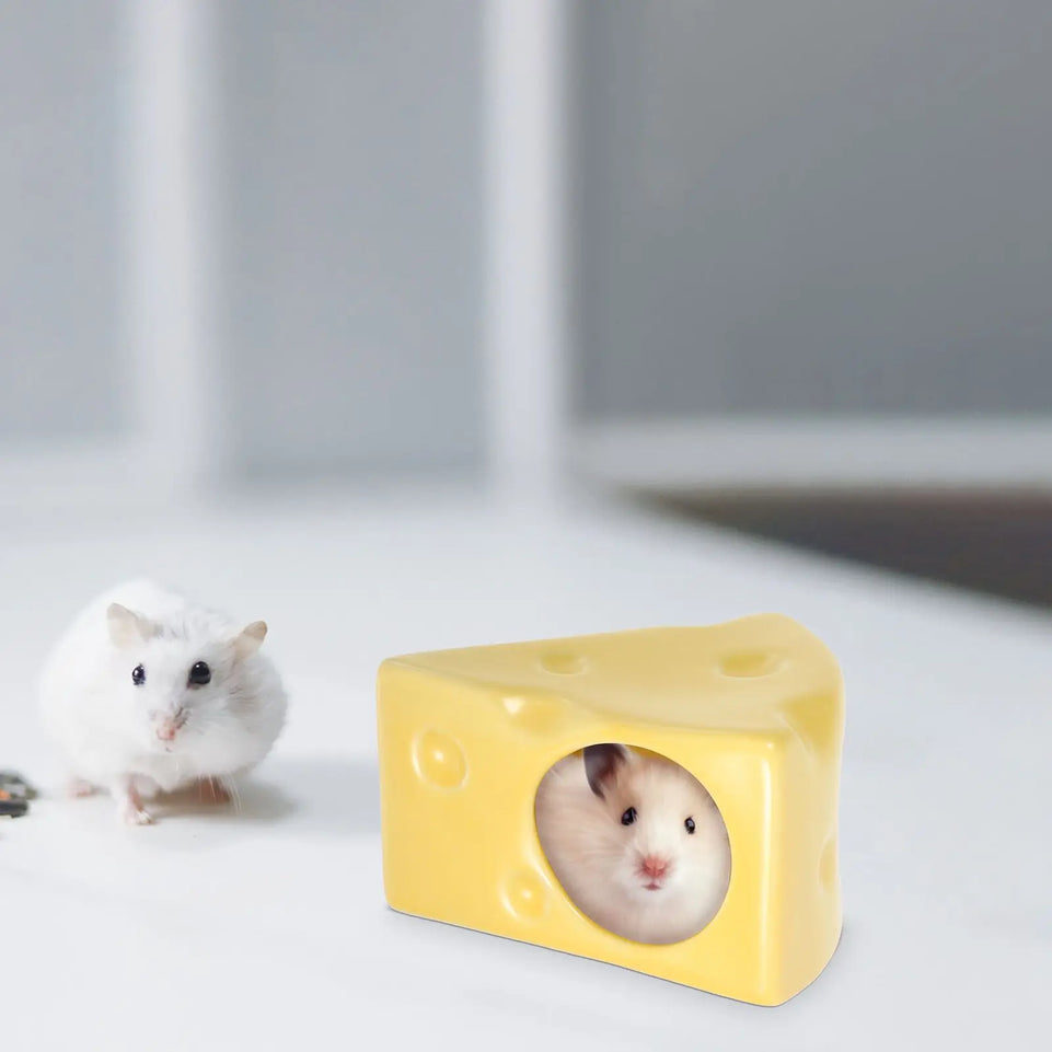 Ceramic Hamster House Small Animal Nest Cooling Hideout Guinea Pig Cage Habitant Shelter Resting Place Ceramic Hamster