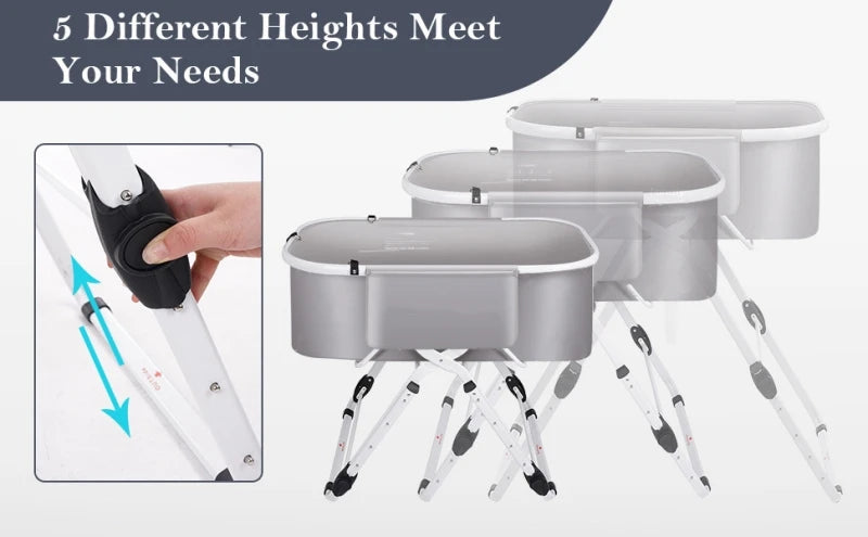 Portable Pet Bathtub Foldable Elevated Small Medium Dog Bath Tubs  for Bathing Shower Grooming Dog Washing Pool for mascotas