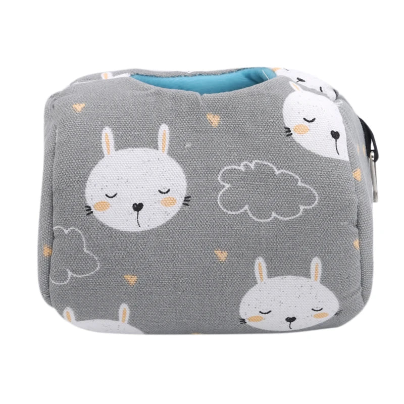 Hamster House Warm Soft Beds and Houses Rodent Cage Printed Hammock for Rats Canvas Guinea Pig Hanging Cage Small Animal