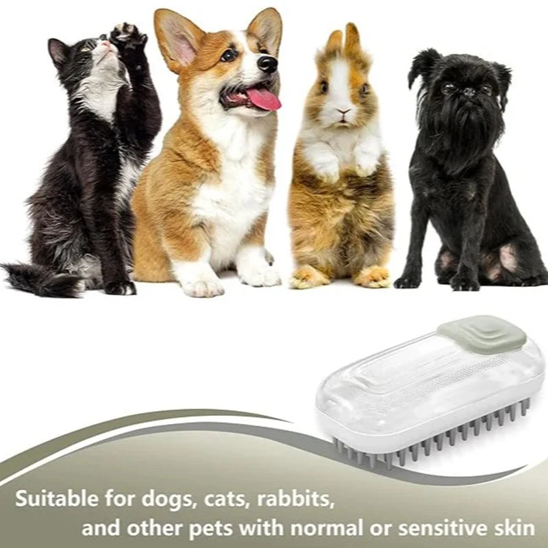 Pet Cleaning Brush Massage Bathing Brush With Shower Gel Box Convenient Foaming Bathing Brush Comfortable Cleaning Hair Removal