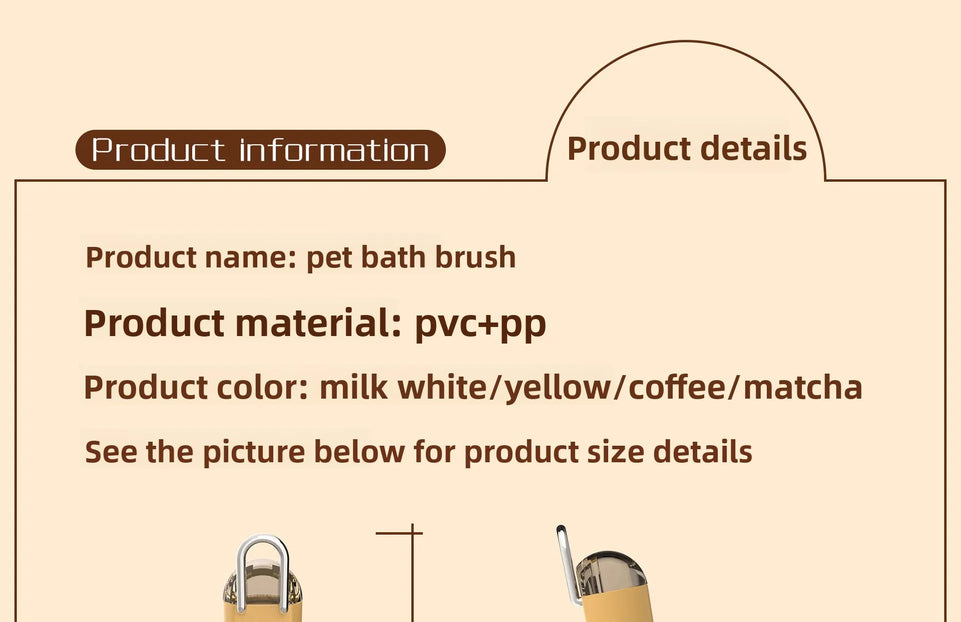 Pet Bathing Brush Cat Bathing Bathing Brush Massage Brush Add Liquid Press Dog Rubbing Bath Artifact