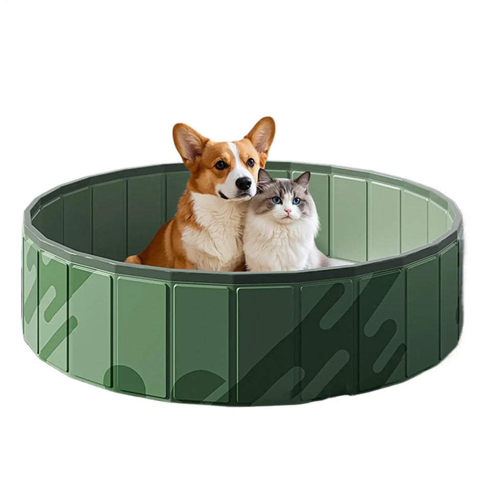Dog Bath Swimming Pool Kiddie Wading Tub Pet Bathing Tub Pool Pet Cleaning Water Basin Pet Pool Non-Slip Doggie Bathtub
