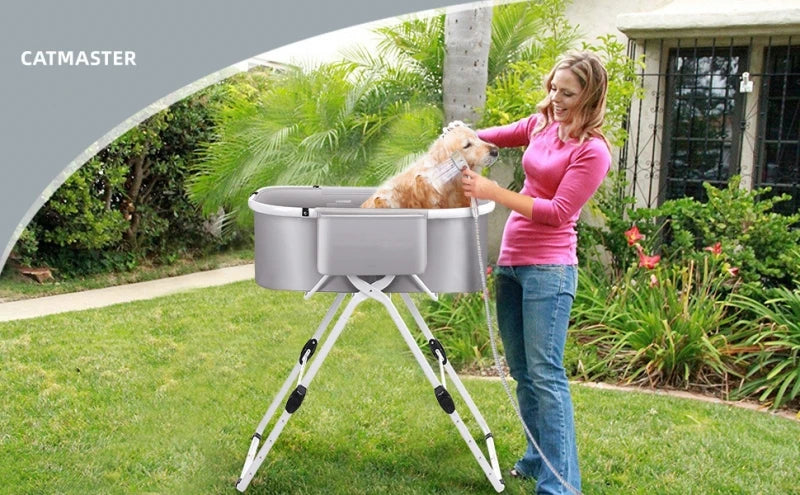 Portable Pet Bathtub Foldable Elevated Small Medium Dog Bath Tubs  for Bathing Shower Grooming Dog Washing Pool for mascotas