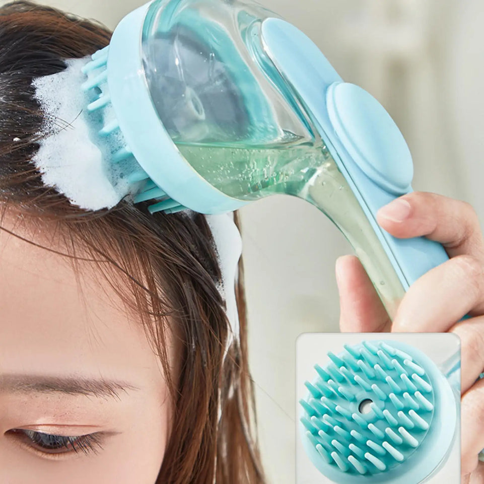 Pet cat and dog bath brush long handle massage care soft bath brush can fill liquid bath ball brush pet accessories dog cat tool