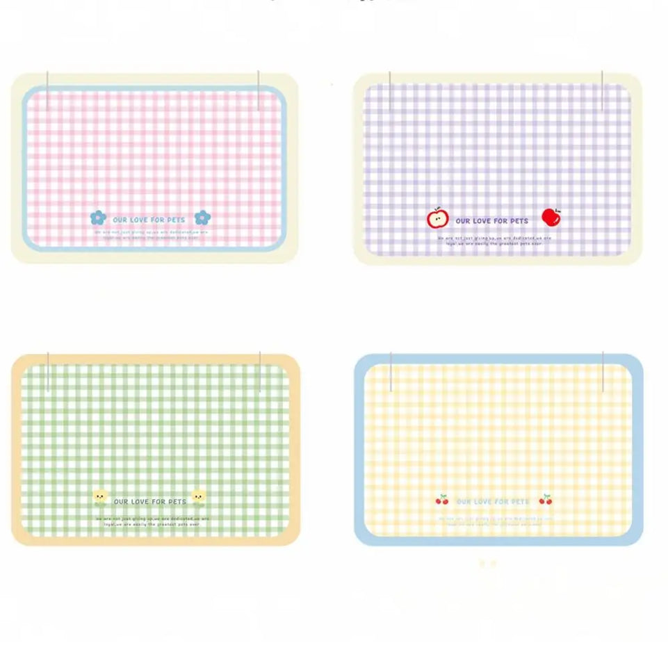 PU Leather Pet Anti Spill Placemat Oil Resistant Waterproof Dog Food Pad Anti Slip Folding Pet Feeding Mat Drinking Feeding