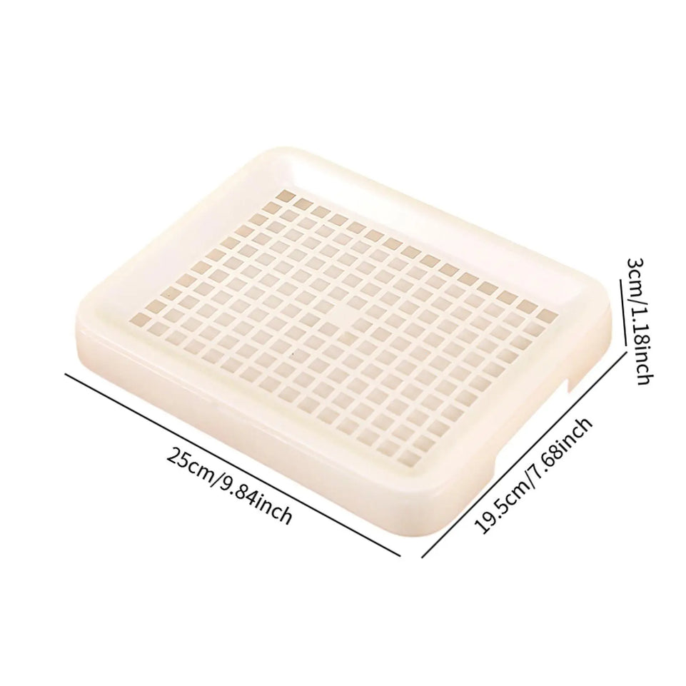 Rabbit Litter Box Removable Cage Potty Box Hollow Design Litter Pan for Pet Supplies Chinchillas Small Animals Rats Guinea Pigs