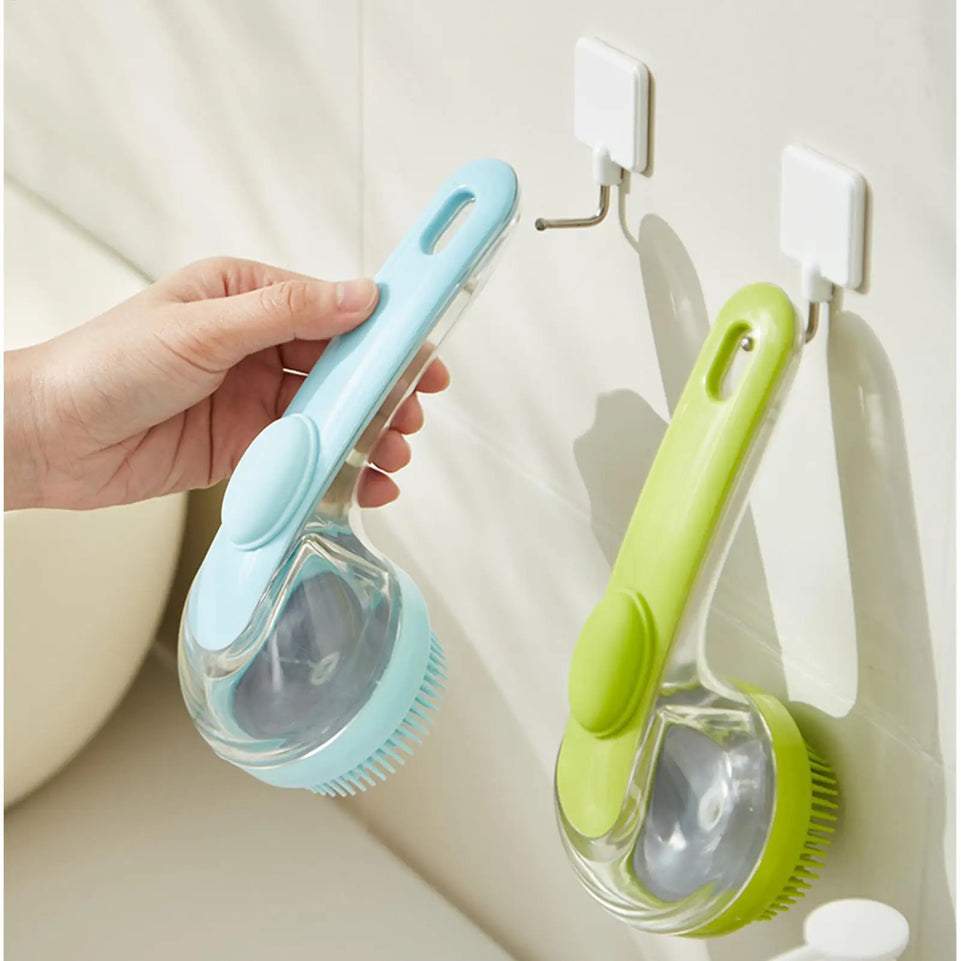 Pet cat and dog bath brush long handle massage care soft bath brush can fill liquid bath ball brush pet accessories dog cat tool