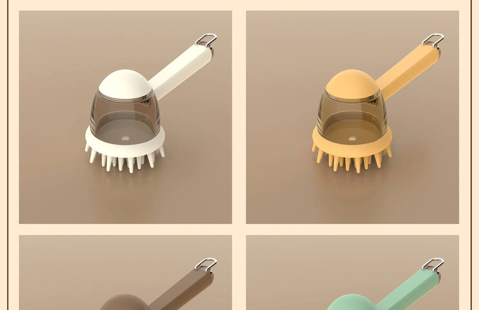 Pet Bathing Brush Cat Bathing Bathing Brush Massage Brush Add Liquid Press Dog Rubbing Bath Artifact