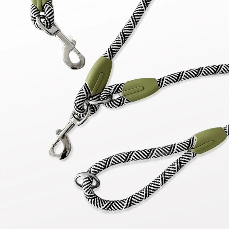 S/M/L Reflective Nylon Leashes Pet Dogs Chain Traction Rope Leads for Running Free Hands Rope Chain for Small Large Dogs Walking