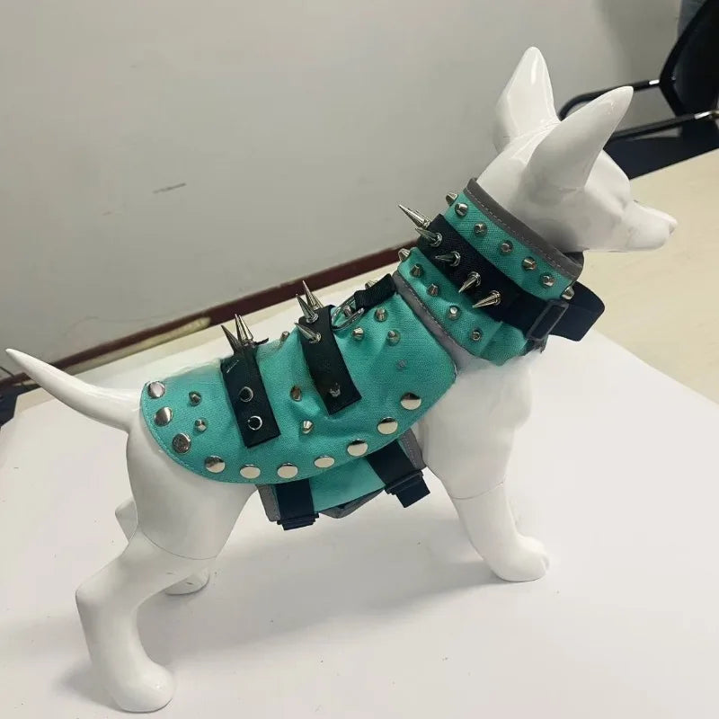 Pet Clothing Creative Punk Puppy Vest Spike Resistant Bite Resistant Pet Vest Protective Dog Armor Vest Pet Jackets Products