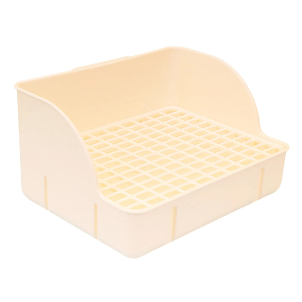 Rabbit Litter Box Pet Litter Pan Trainer Bunny Litter Box Cleaner for Hamster Chinchilla Ferret Hedgehog Pet Supplies