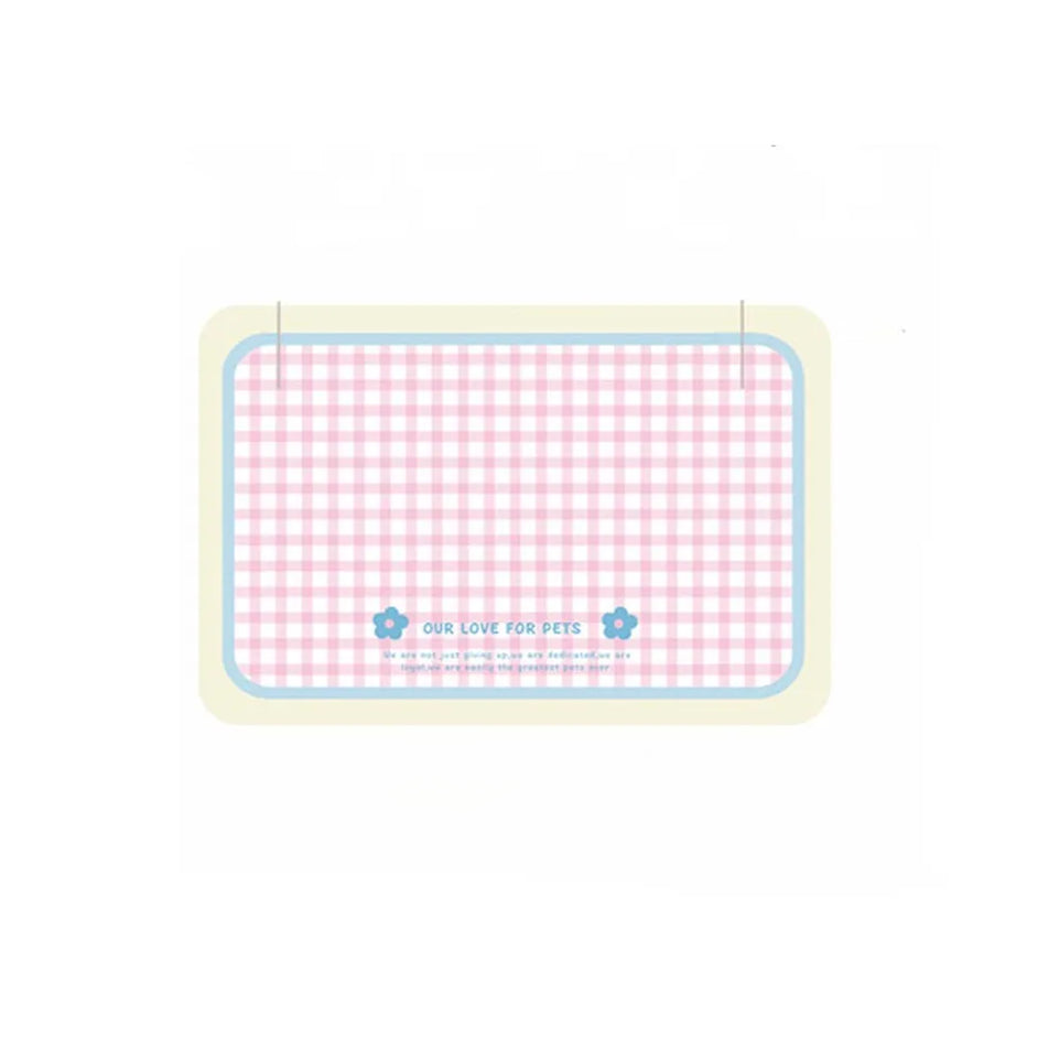 PU Leather Pet Anti Spill Placemat Oil Resistant Waterproof Dog Food Pad Anti Slip Folding Pet Feeding Mat Drinking Feeding