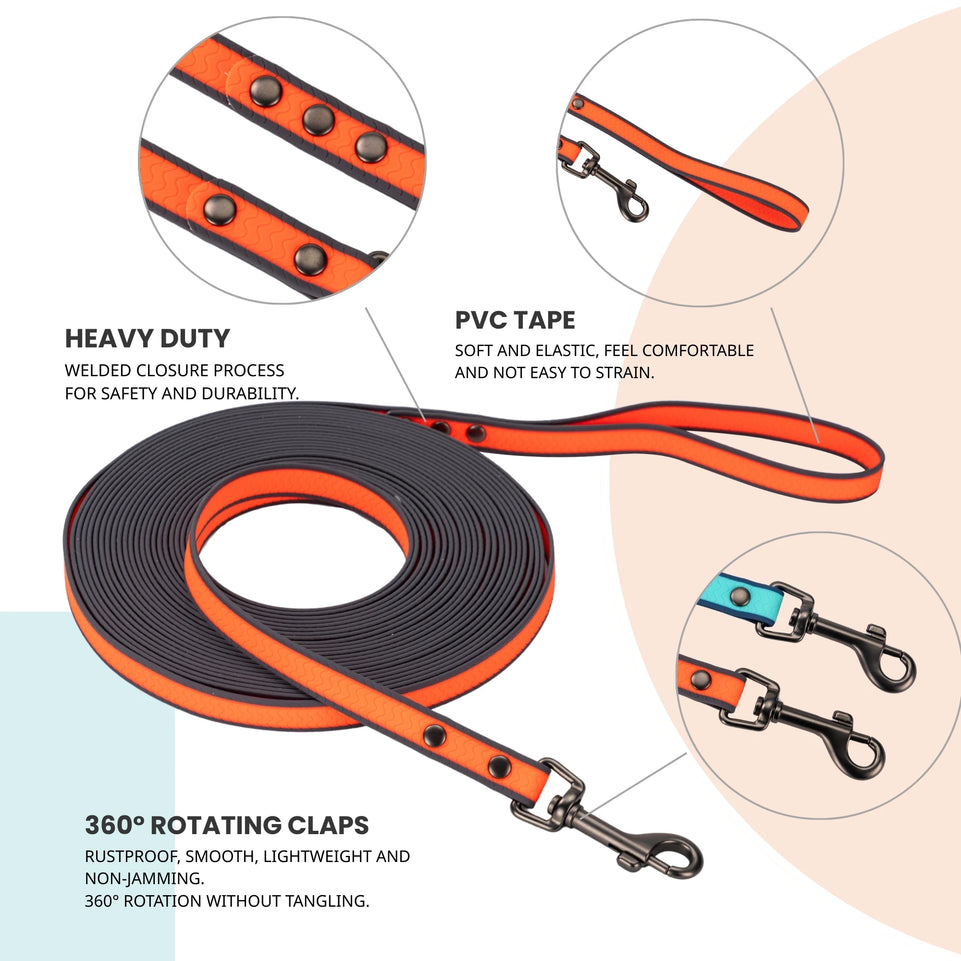 Long Dog Leash,Heavy Duty Rope Leashes for Dogs Training with Swivel Lockable Hook,Dog Lead for Medium Large Dogs Walking Hiking