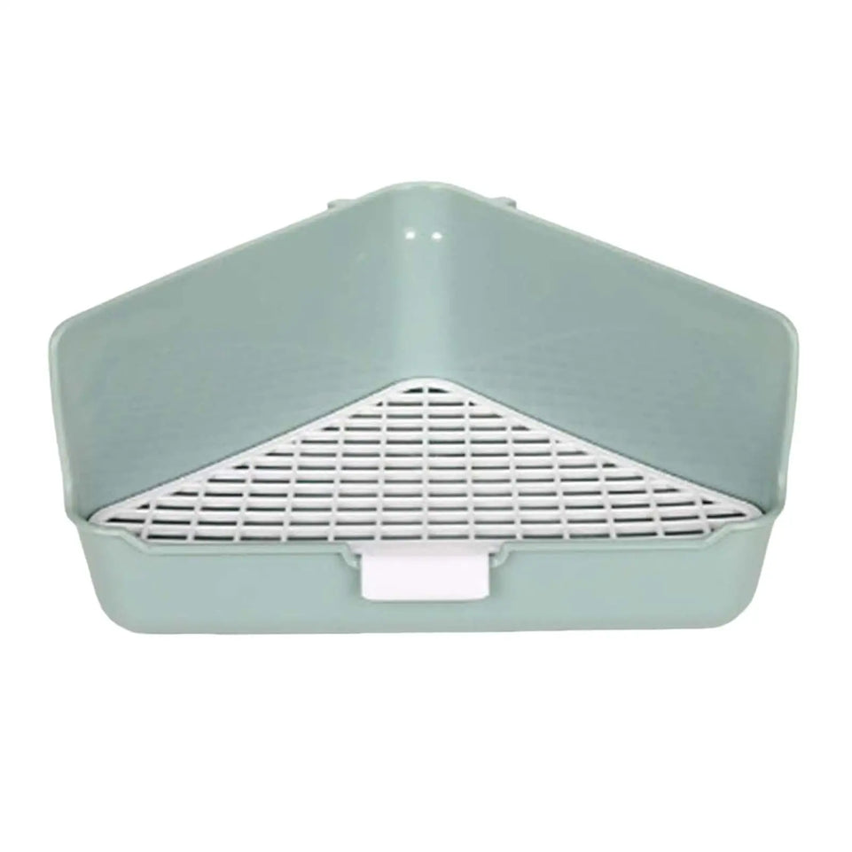 Rabbit Litter Box Pet Litter Pan Trainer Bunny Litter Box Cleaner for Hamster Chinchilla Ferret Hedgehog Pet Supplies