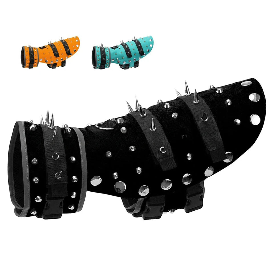 Pet Clothing Creative Punk Puppy Vest Spike Resistant Bite Resistant Pet Vest Protective Dog Armor Vest Pet Jackets Products