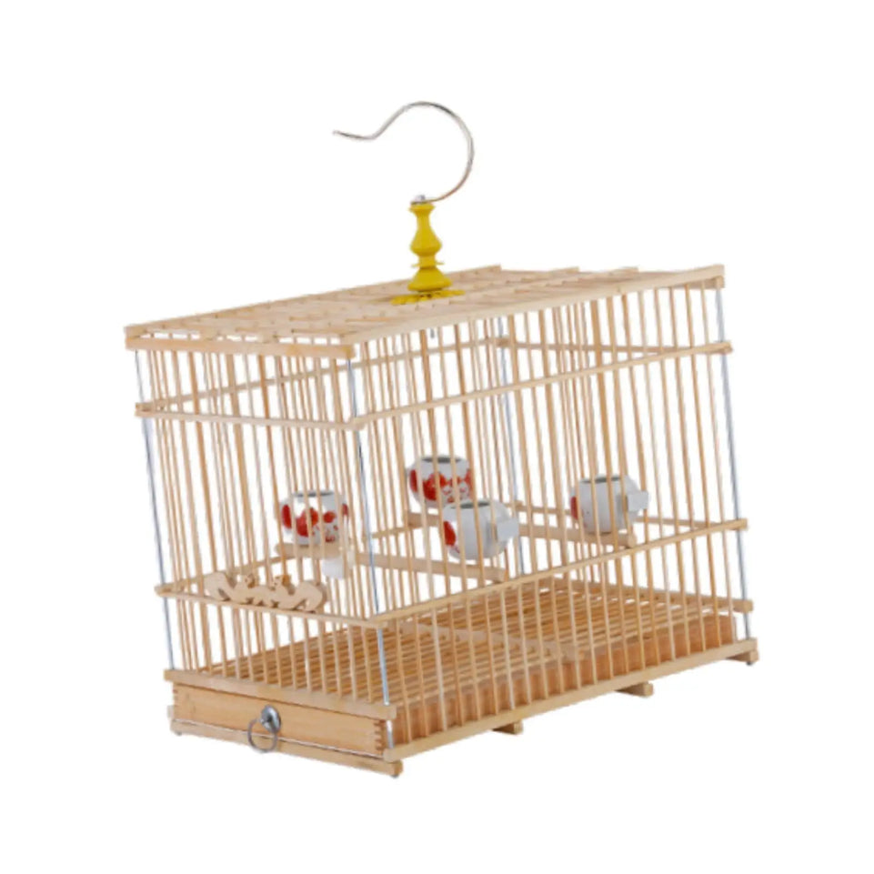 Bird Cage Birds Nest House with Food Cup Hanging Pet Supplies Parrot Stand Cage