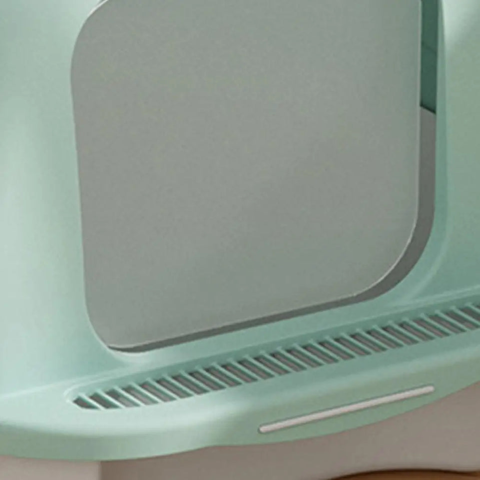 Large Cat Litter Box with Lid Closed Kitten Litter Pan with Litter Scoop Cat Enclosed Toilet Spacious Interior Pet Supplies