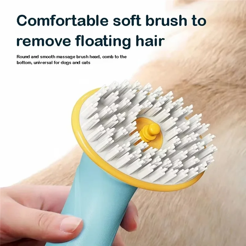 B84B-Pet Bathing Brush Withshampoo Dispenser Handheld Massage Tool Handheld Massage Tool Fordogs Andcats