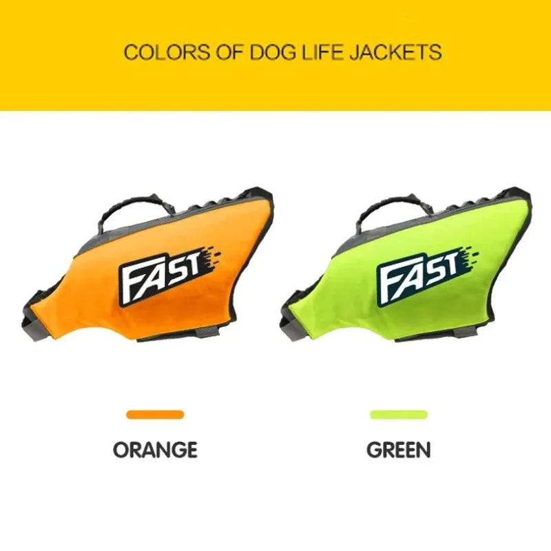 Pet Swimming Jacket Safety Vest Summer Stylish Dog Safety Vest Adjustable Reflection in Pool or Surf Dog Lifesaving Vest