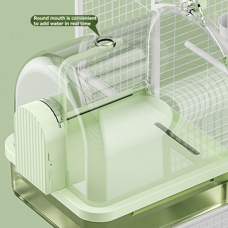 ‌Auto-Sensor Pet Bath: Electric/Sensor Models, IPX8 Pump, Large Tank, Easy-Clean. Ideal for Parrots, Lovebirds & Small Pets