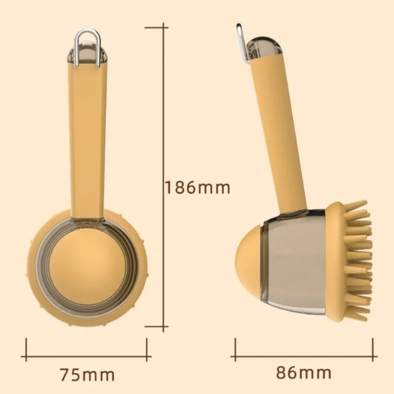Pet Bathing Brush Cat Bathing Bathing Brush Massage Brush Add Liquid Press Dog Rubbing Bath Artifact