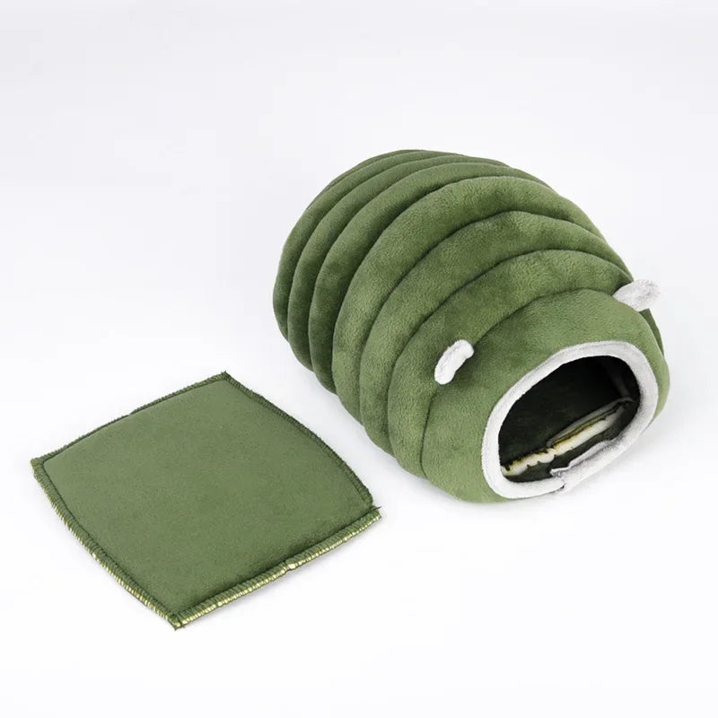Hamster House Guinea Pig Cage Hamster Cotton House Small Animal Nest Winter Warm Pet Bed For Rodent/Guinea Pig/Rat/Hedgehog