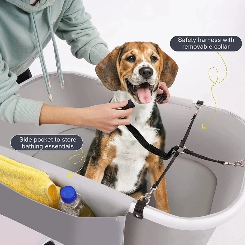 Portable Pet Bathtub Foldable Elevated Small Medium Dog Bath Tubs  for Bathing Shower Grooming Dog Washing Pool for mascotas