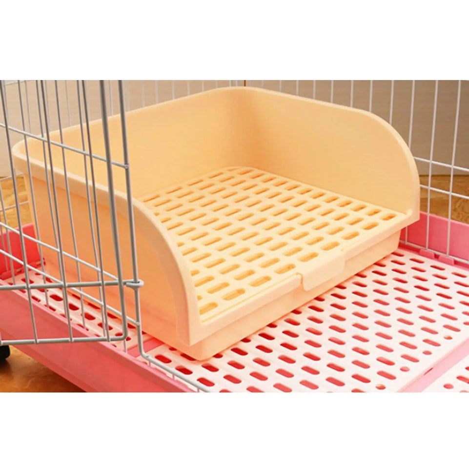 Large Rabbit Litter Box Litter Tray Toilet Pet Toilet Litter Bedding Box Potty for Ferret Bunny Small Animal