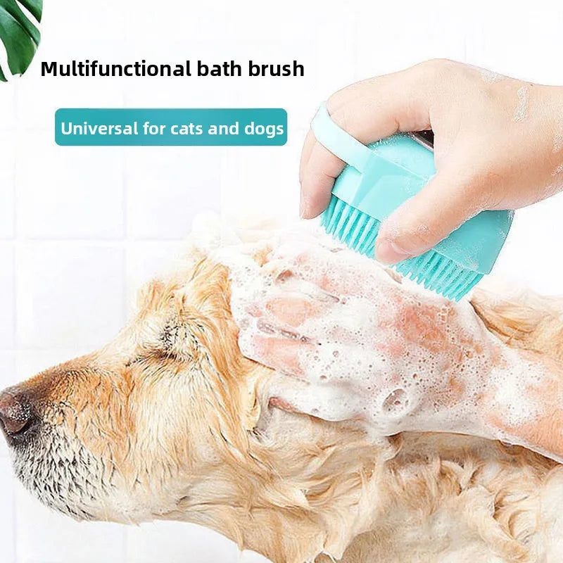 Pet Bath Brush, Dog Massage Brush, Pet Massage Brush, Cat Petting and Hair Removal Brush, Pet Supplies, Bath Wonder