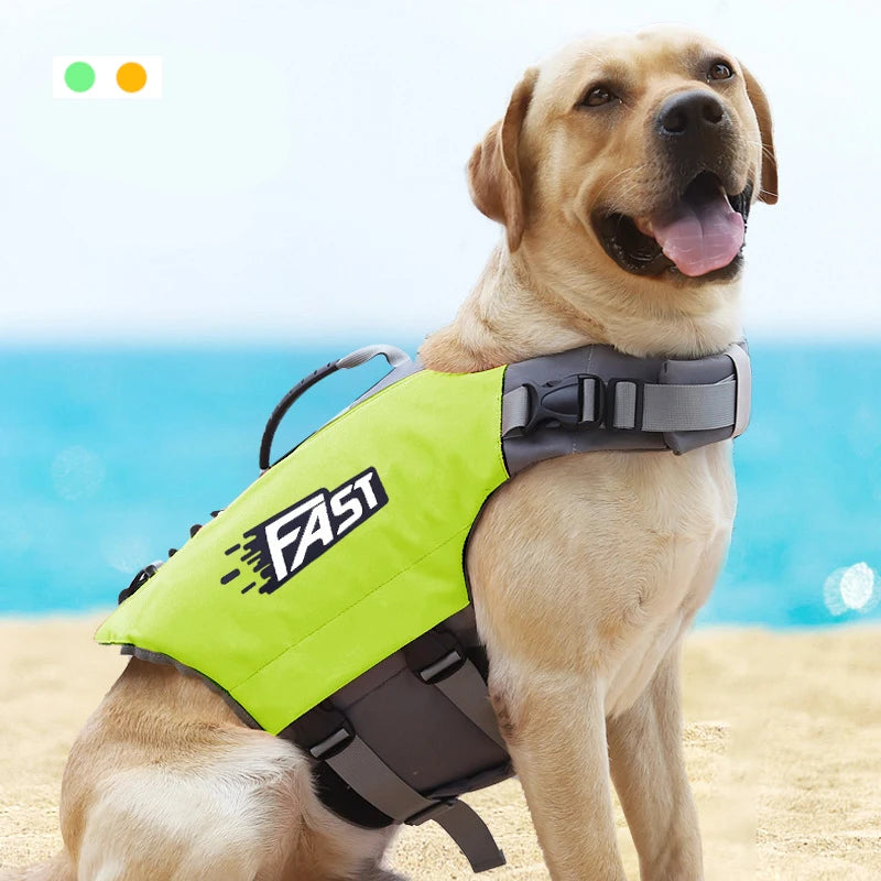 Pet Swimming Life Jacket Safety Vest for Dogs Swim Fashion Adjustable Reflective in Pool or Surfing Drifting Dog Life Vest