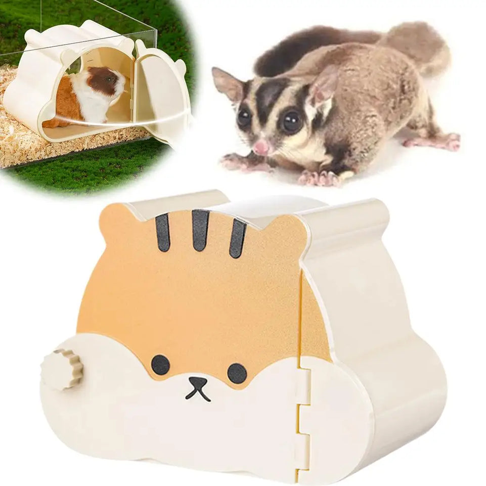 Cartoon Small Pet Cage For Small Pet Hedgehog Hamster Hideout House Cute Hamster Hide Cave Hamster Cage Accessories W2D1