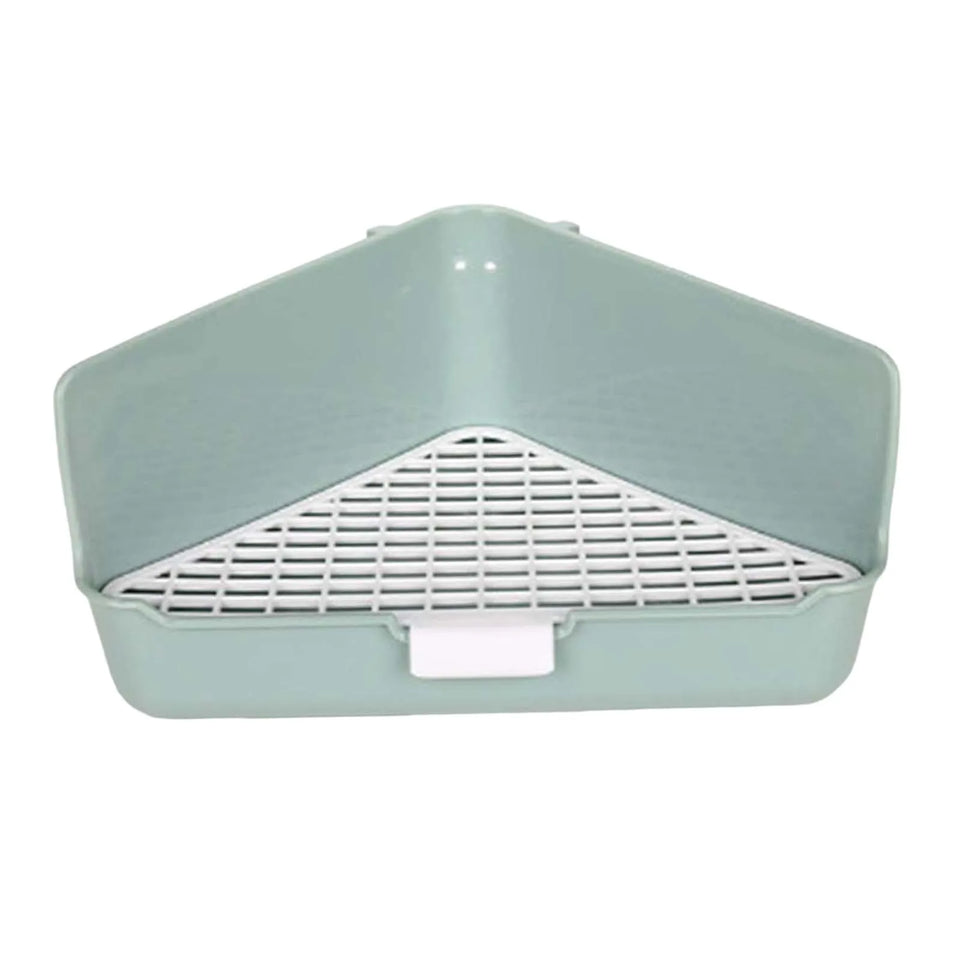 Rabbit Litter Box Pet Litter Pan Trainer Bunny Litter Box Cleaner for Hamster Chinchilla Ferret Hedgehog Pet Supplies