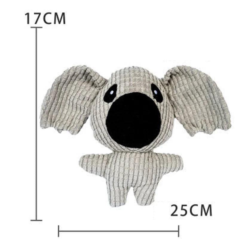 Plush Dog Toy for Small Medium Pets Funny Interactive Squeaky Toys Cow/Pig Shape Stuffed Dog Chew Toy Supplies