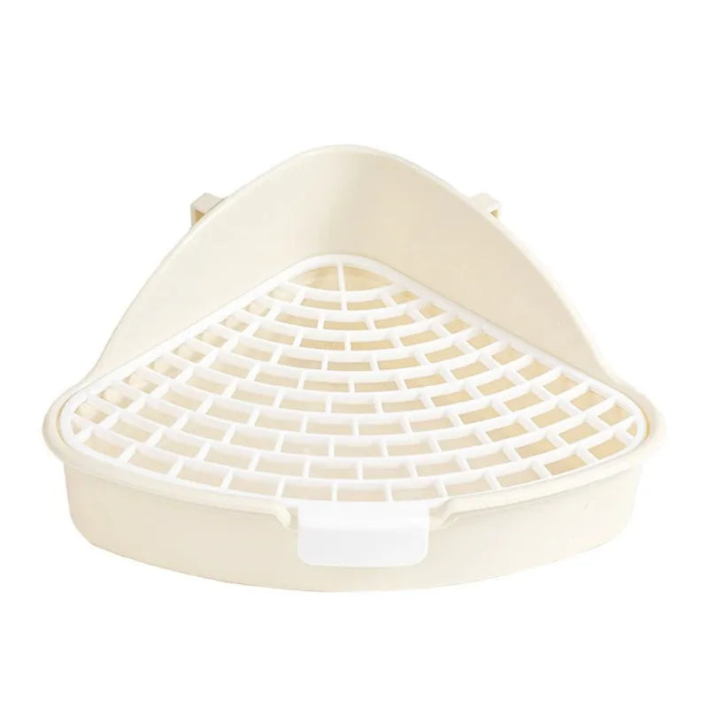 Pet Litter Box Rabbit Toilet Potty Plastic Corner Toilet Box for Ferret Hamster Dragon Cat Small Animals Trainer Pets Supplies