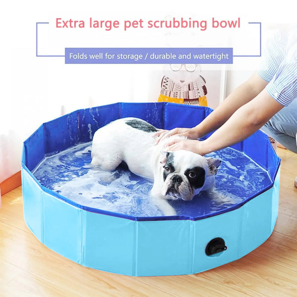 Foldable Pet Swimming Pool Dog Bathtub Outdoor Indoor Collapsible Bathing Pool for Large Medium Small pet Swimming Tub Bathtub