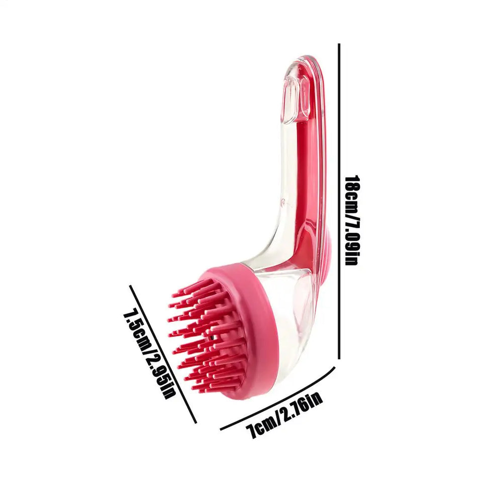 Pet cat and dog bath brush long handle massage care soft bath brush can fill liquid bath ball brush pet accessories dog cat tool