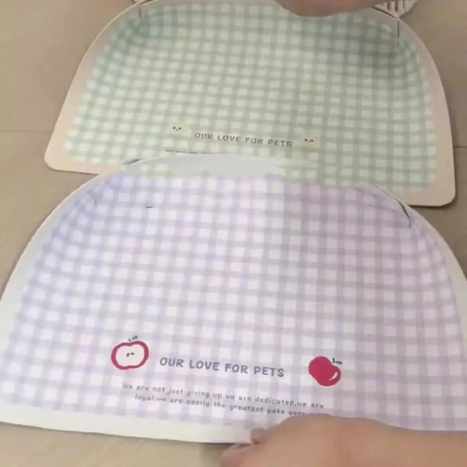 PU Leather Pet Anti Spill Placemat Oil Resistant Waterproof Dog Food Pad Anti Slip Folding Pet Feeding Mat Drinking Feeding