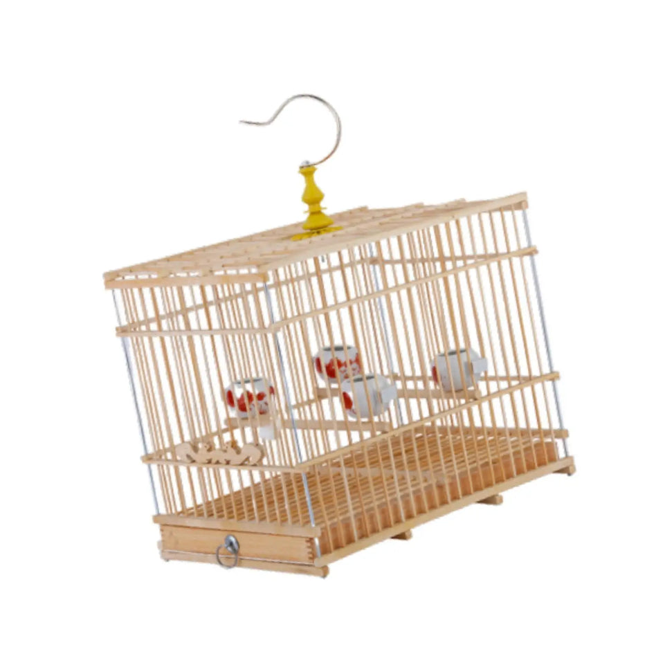 Bird Cage Birds Nest House with Food Cup Hanging Pet Supplies Parrot Stand Cage