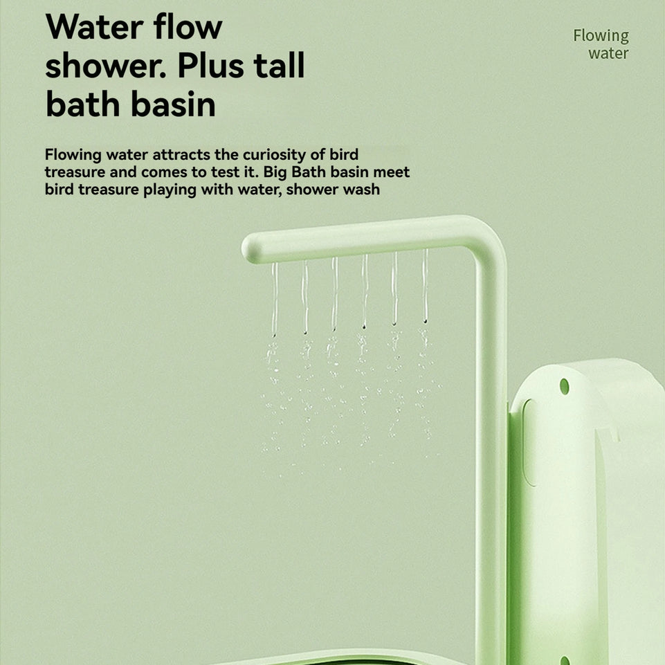 ‌Auto-Sensor Pet Bath: Electric/Sensor Models, IPX8 Pump, Large Tank, Easy-Clean. Ideal for Parrots, Lovebirds & Small Pets