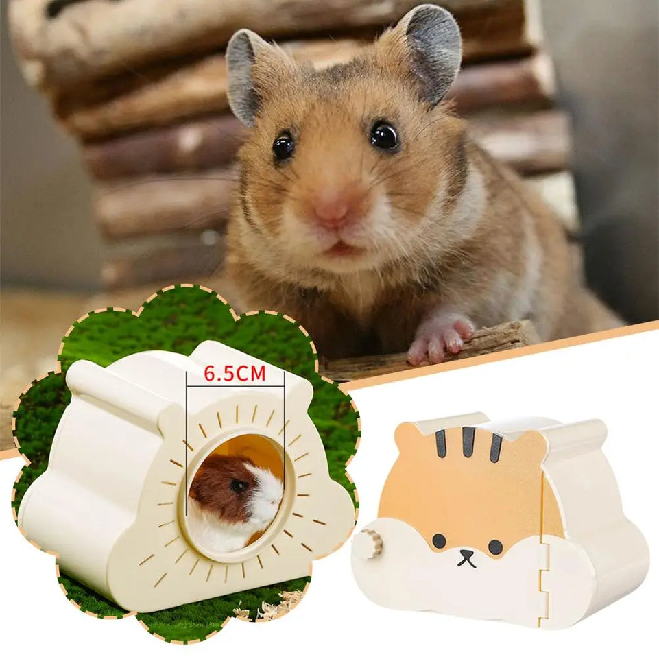 Cartoon Small Pet Cage For Small Pet Hedgehog Hamster Hideout House Cute Hamster Hide Cave Hamster Cage Accessories W2D1