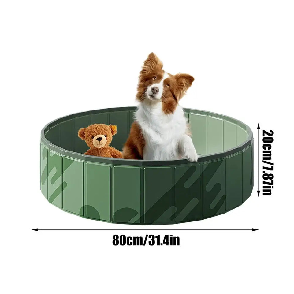 Dog Bath Swimming Pool Kiddie Wading Tub Pet Bathing Tub Pool Pet Cleaning Water Basin Pet Pool Non-Slip Doggie Bathtub