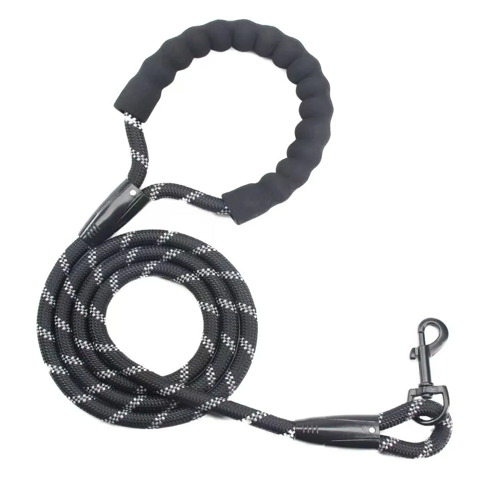 Dog leash, reflective at night, hand tight, suitable for large, medium, and small pet dogs